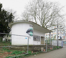 Das Trafohaus am Lutherplatz