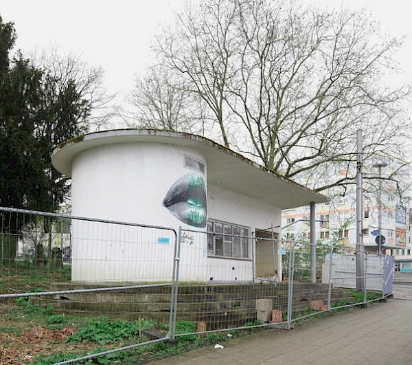 Das Trafohaus am Lutherplatz