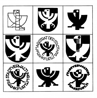 Hans Leistikow, Frankfurter Stadtwappen, Entwürfe, 1925<br/>Abb.: © Institut für Stadtgeschichte, Frankfurt am Main