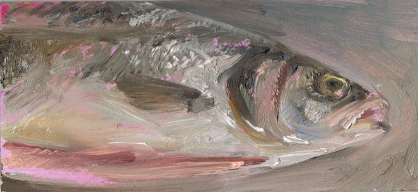 Vroni Schwegler, „Wolfsbarsch“, Gemälde, 2012<br/>Foto: © Vroni Schwegler